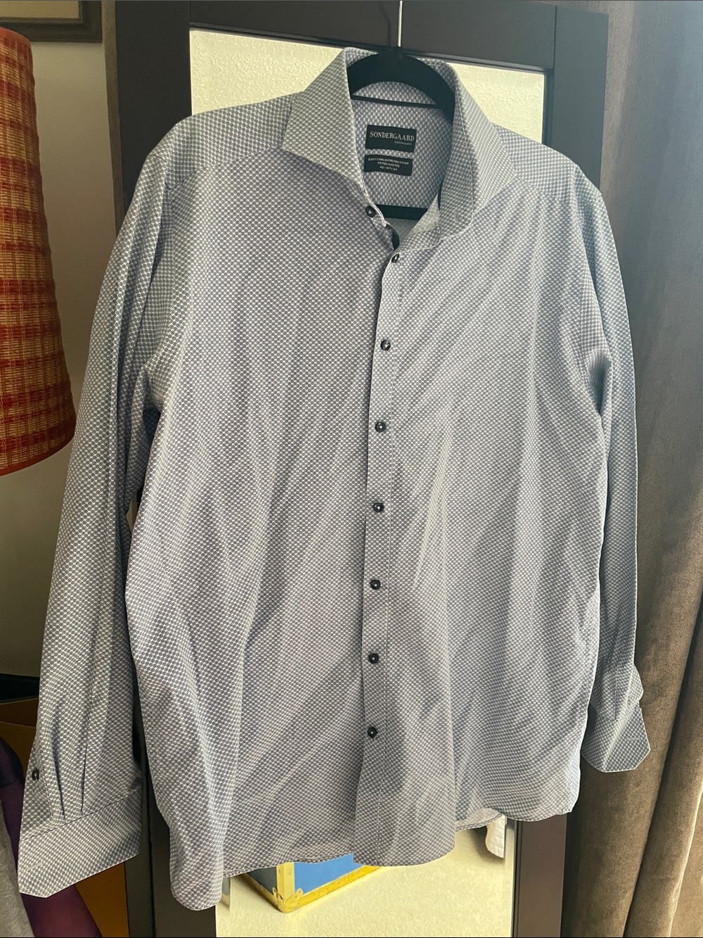 Light Blue Patterned Dress Shirt